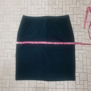 Ann Taylor Loft Teal Pencil Skirt